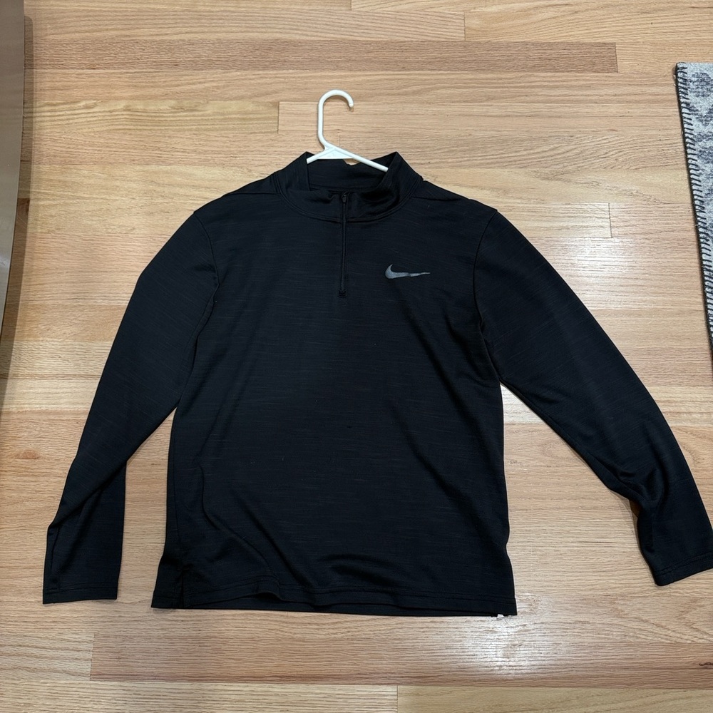 Nike Pro Dri-FIT Men's 1/4-Zip Hyper Dry Training Top Pullover Black (M)